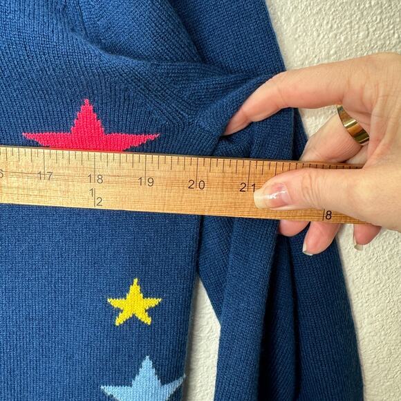 Chinti & Parker Navy Multi Star Long Sleeve Crewneck Sweater L - Picture 12 of 13